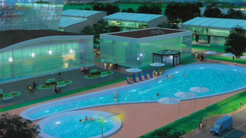 Зеленоградская газета опубликовала экскиз будущего аквапарка