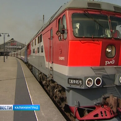 На выходные дни назначен дополнительный поезд сообщением Калининград – Зеленоградск