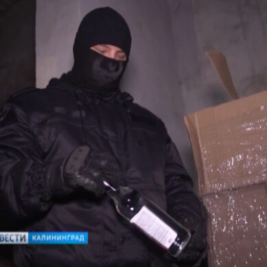 Полицейские обнаружили в Калининграде крупный склад с контрафактным алкоголем