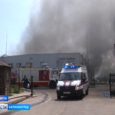 В Советске ликвидирован крупный пожар на лакокрасочном заводе