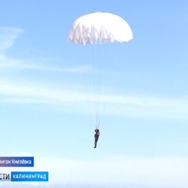 Морпехи Балтфлота отработали прыжки с парашютом