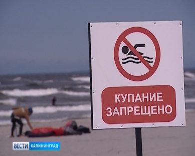 Жителям Калининградской области напомнили об ответственности за купание в неположенных местах