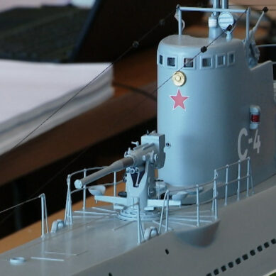 В Музее Мирового океана появилась судомодель советской подводной лодки С-4