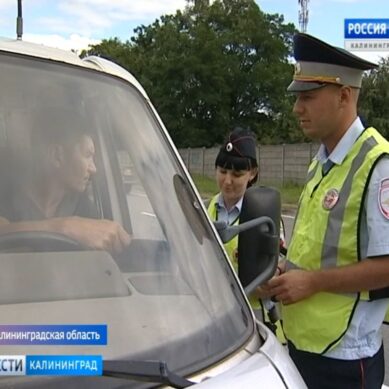 На трассе Калининград — Балтийск сотрудники ГИБДД напомнили автомобилистам правила обгона
