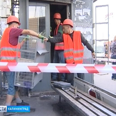 В Калининграде  продолжается борьба с незаконными торговыми постройками