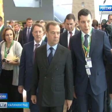 Дмитрий Медведев посетил стенд  Калининградской области на выставке «Золотая осень»