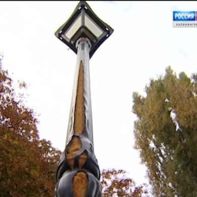 В Калининграде на ул. Носова разорвался фонарный столб