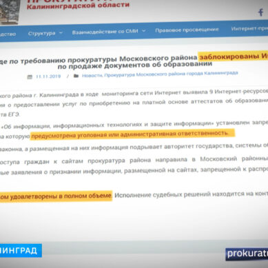 В Калининграде заблокировали сайты, с помощью которых продавали поддельные документы об образовании