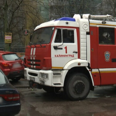 Ночью в Калининграде сгорел автомобиль