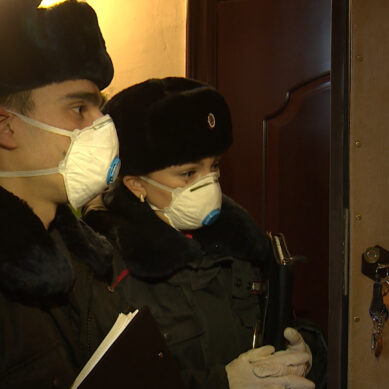 В Калининграде сотрудники полиции регулярно обходят квартиры людей на самоизоляции