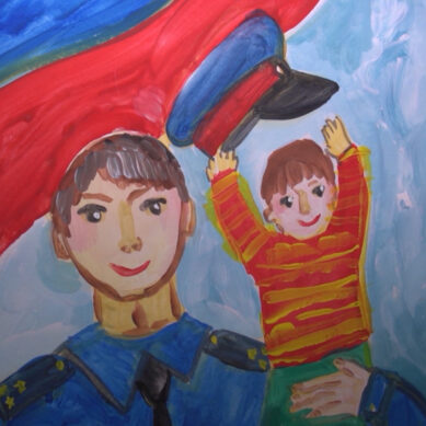 «Мои родители работают в полиции»: в региональном УМВД завершился конкурс детского рисунка