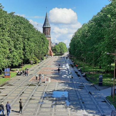 Изящный, но без велодорожки: в Калининграде рассмотрели новый проект пешеходного моста