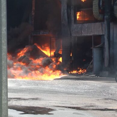 Пожар на заводе «Мираторг»: подробности с места событий