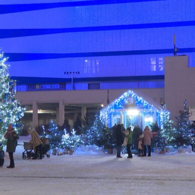 Рядом со стадионом «Калининград» появился кусочек царства Деда Мороза