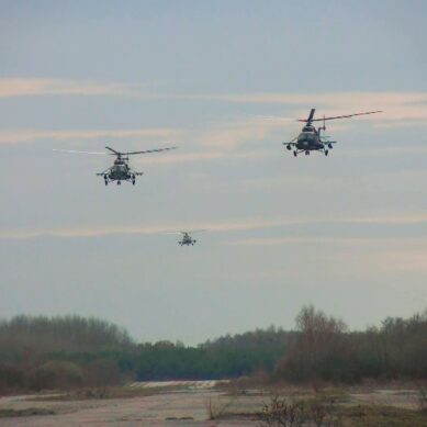 На Балтийской косе прошла тренировка морских пехотинцев по высадке с воздуха и захвату аэродрома