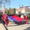 В Гурьевском районе провели большую уборку. А перед ней состоялось торжественное шествие в поддержку российской армии «Своих не бросаем»