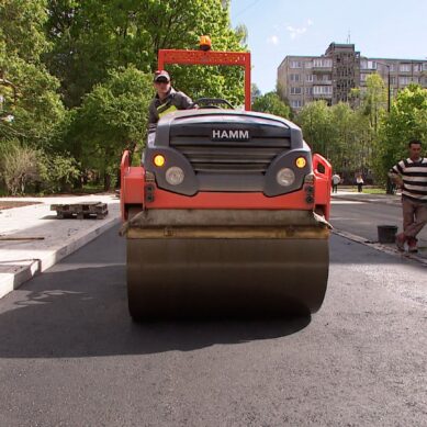В Калининграде завершается реконструкции участка дороги и тротуаров на улицах Рокоссовского и Соммера
