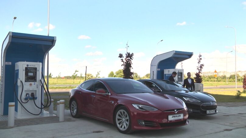 В Калининграде в строящемся квартале «Русская Европа» открылась заправка для электромобилей