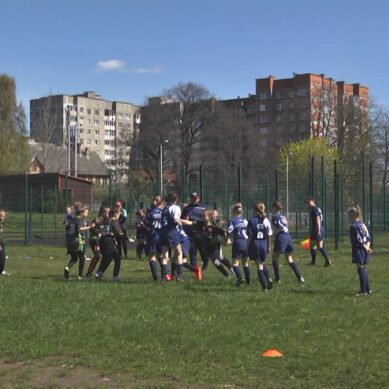 В Советске состоялся спортивный праздник с участием юношеской  женской команды по регби «Витязь»