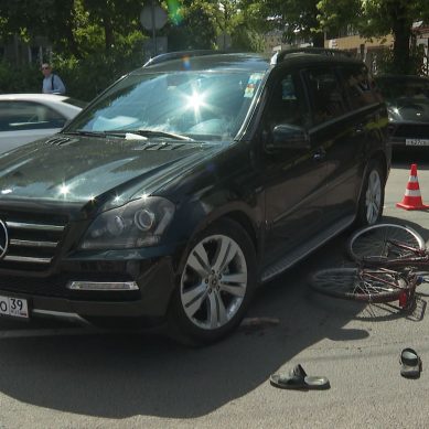 На Советском проспекте в Калининграде сегодня случилось ДТП с велосипедистом