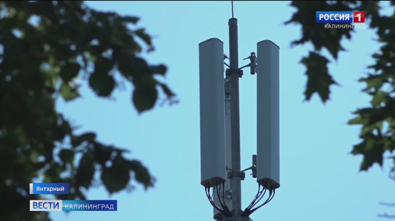 В Янтарном установили новую вышку сотовой связи