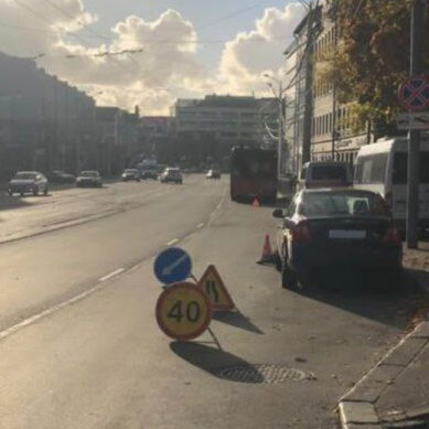 На улице Черняховского в Калининграде автобус сбил велосипедиста