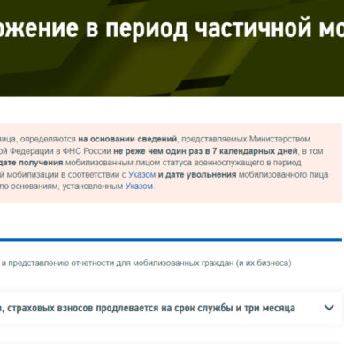 На сайте ФНС России создана промостраница обо всех мерах налоговой поддержки мобилизованных лиц