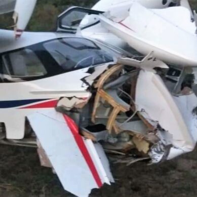 В Гвардейском районе упал легкомоторный самолёт