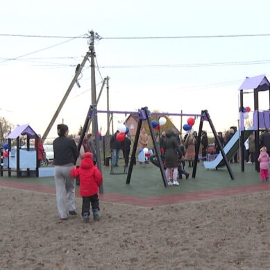 Жители посёлка Голубево проявили инициативу и теперь у них есть новая детская площадка