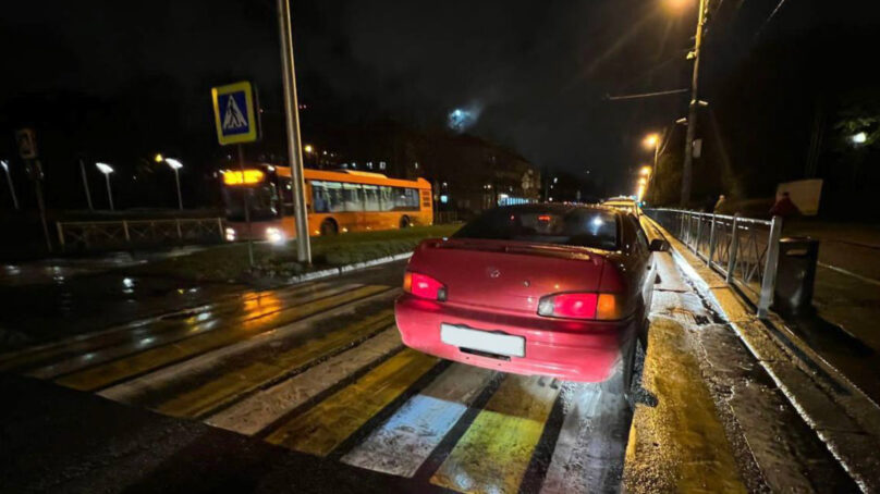 В четверг вечером в Московском районе водитель «Тойоты» сбил пешехода