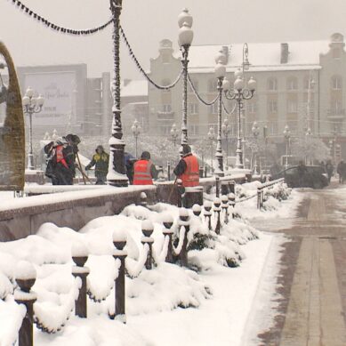 Власти Калининграда не планируют содержать большой штат дворников для борьбы с снегопадом