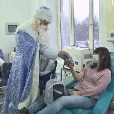 В Калининграде на станцию переливания крови пришёл Дед Мороз