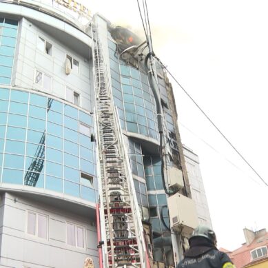 Пожар в калининградской гостинице. Подробности с места событий