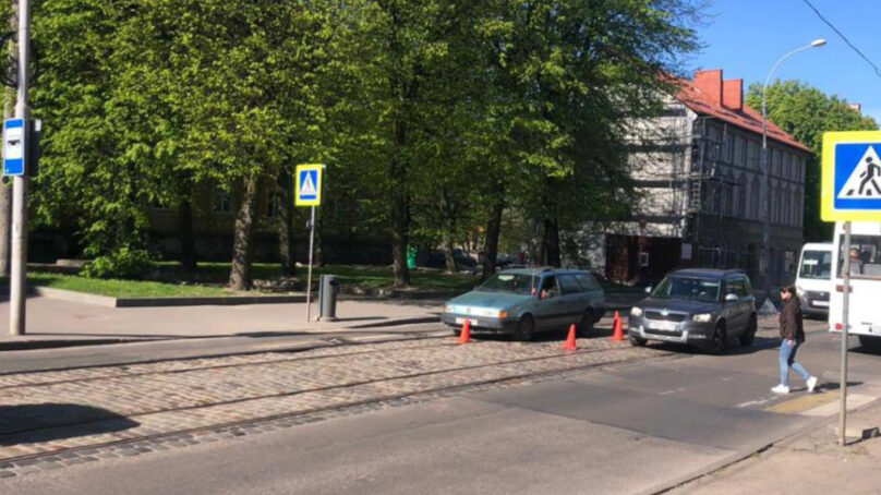 На Киевской водитель иномарки сбил пешехода