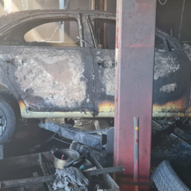 В Калининграде в автосервисе на Орудийной пожарные предотвратили взрыв