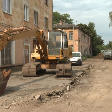 В Балтийске капремонт улицы Гагарина планируется окончить осенью