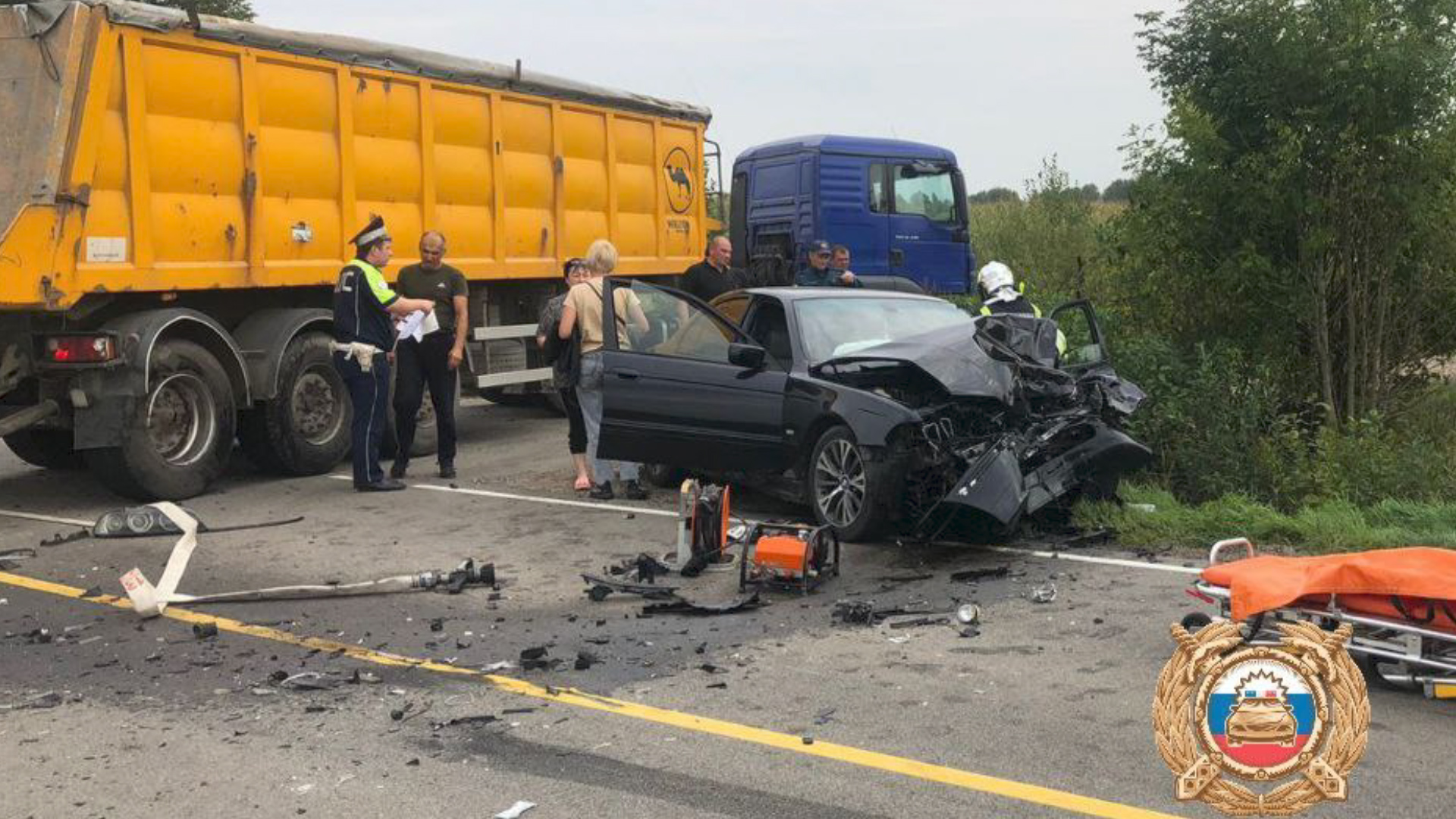 Серьезная авария произошла сегодня на трассе «Советск-Гусев» —  Вести-Калининград