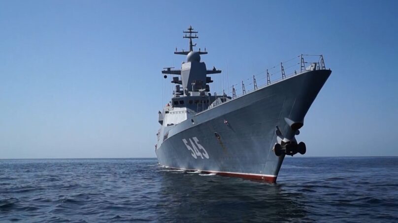 Корвет «Стойкий» в Балтийском море выполнил учебные ракетные стрельбы