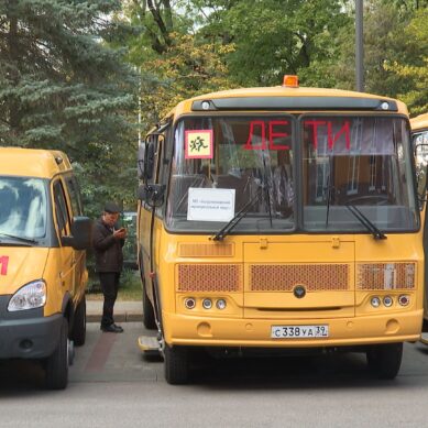 Подкрепление получил парк школьных автобусов Калининградской области