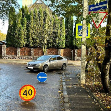 В Центральном районе Калининграда водитель иномарки не уступил дорогу пешеходу