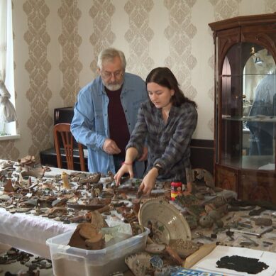 При строительстве дублера двухъярусного моста в Калининграде археологи нашли около 50 тысяч предметов старины