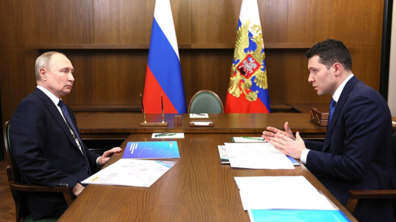 Путин провёл рабочую встречу с губернатором Калининградской области Антоном Алихановым