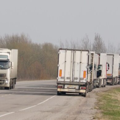 На границе Янтарного края с Литвой образовалась очередь из 180 грузовиков