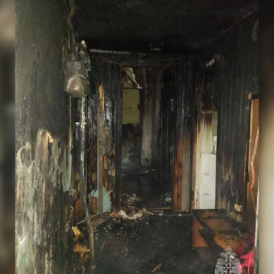 В Калининграде ночью случился пожар в доме на улице Солнечногорской