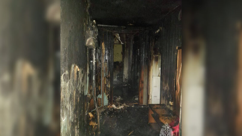 В Калининграде ночью случился пожар в доме на улице Солнечногорской