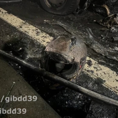 В Калининграде столкнулись автомобиль ŠKODA и мотоцикл Suzuki