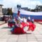 Самый большой флаг области растянулся на главной площади Калининграда