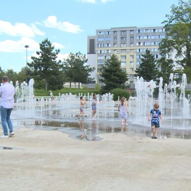 Власти Калининграда установили баннеры о запрете купания в фонтанах