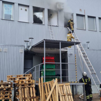 Огнеборцы МЧС России ликвидировали пожар в Гурьевске