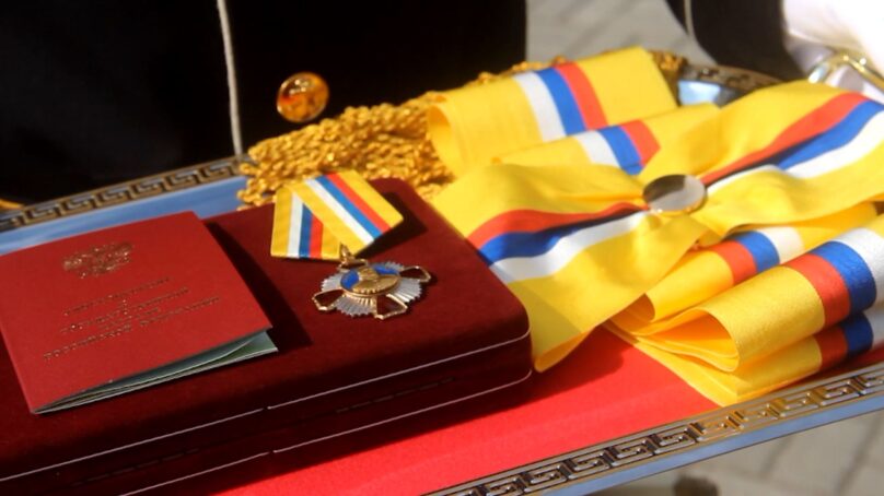 Бригаде морской пехоты Балтийского флота торжественно вручили орден Жукова